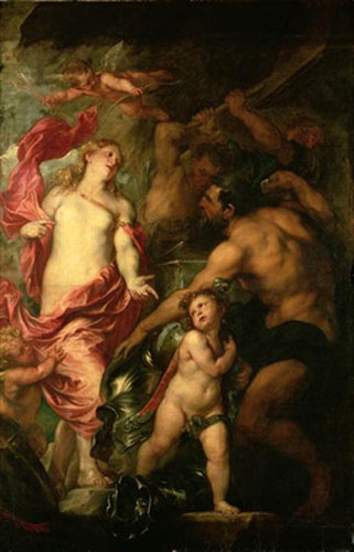 Venus asking Vulcan for the Armour of Aeneas (Венера просит Вулкана защитить Энея)