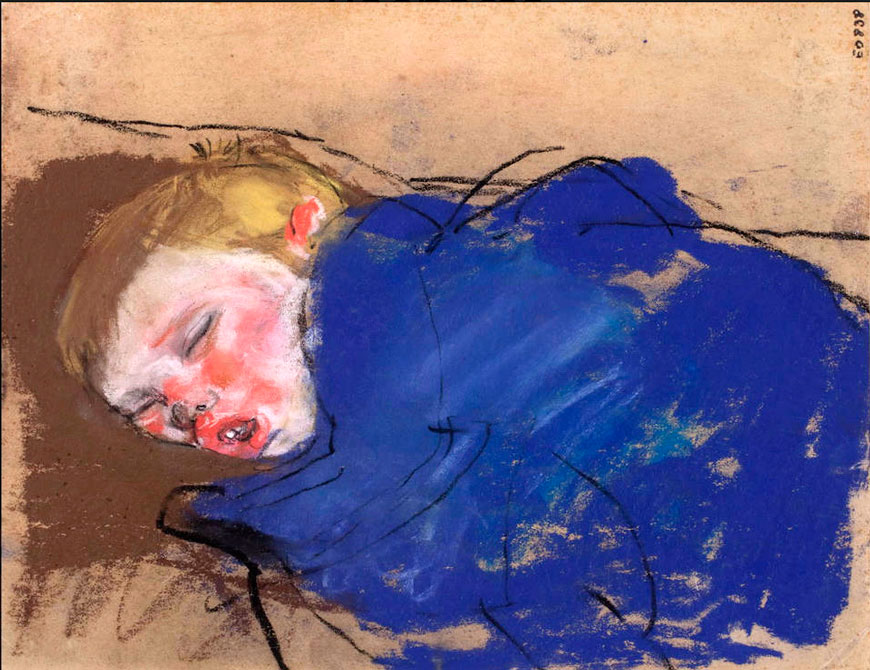 Boy sleeping in blue (Спящий мальчик в голубом)