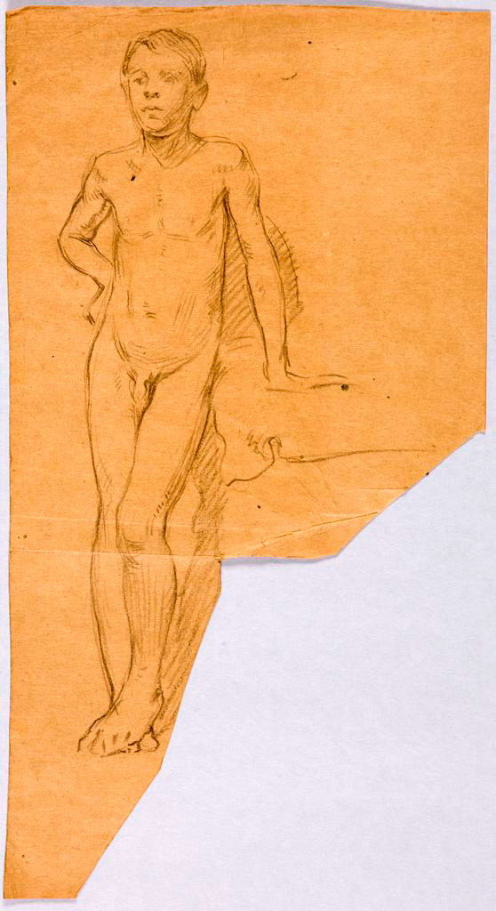 Standing Nude Boy with Right Hand on Right Hip (Стоящий нагой мальчик с правой рукой на правом бедре)