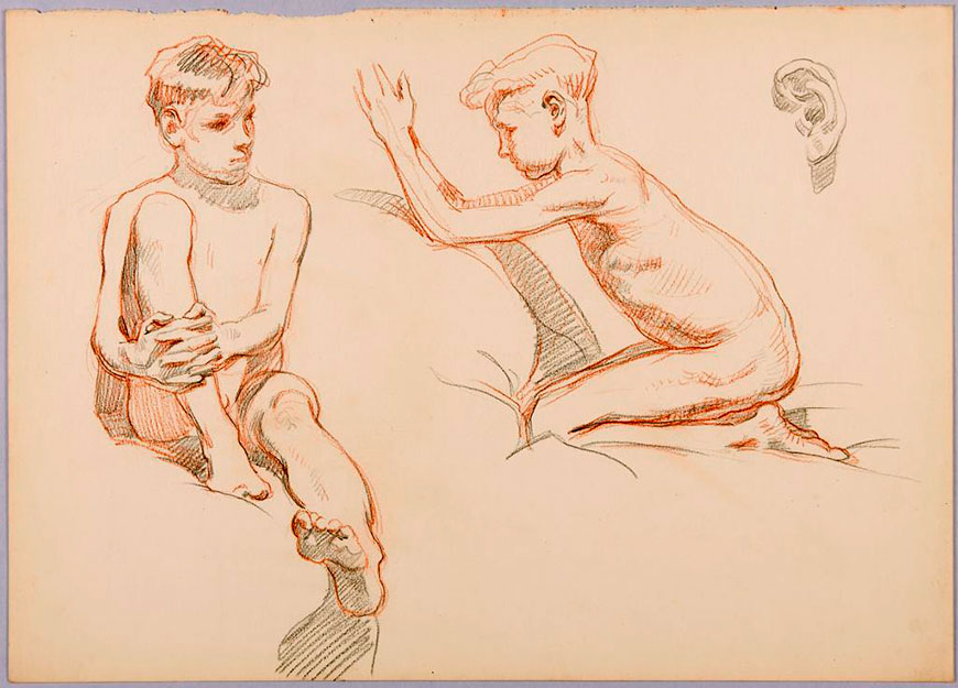 Two Studies of Nude Boys (Два наброска обнажённых мальчиков)