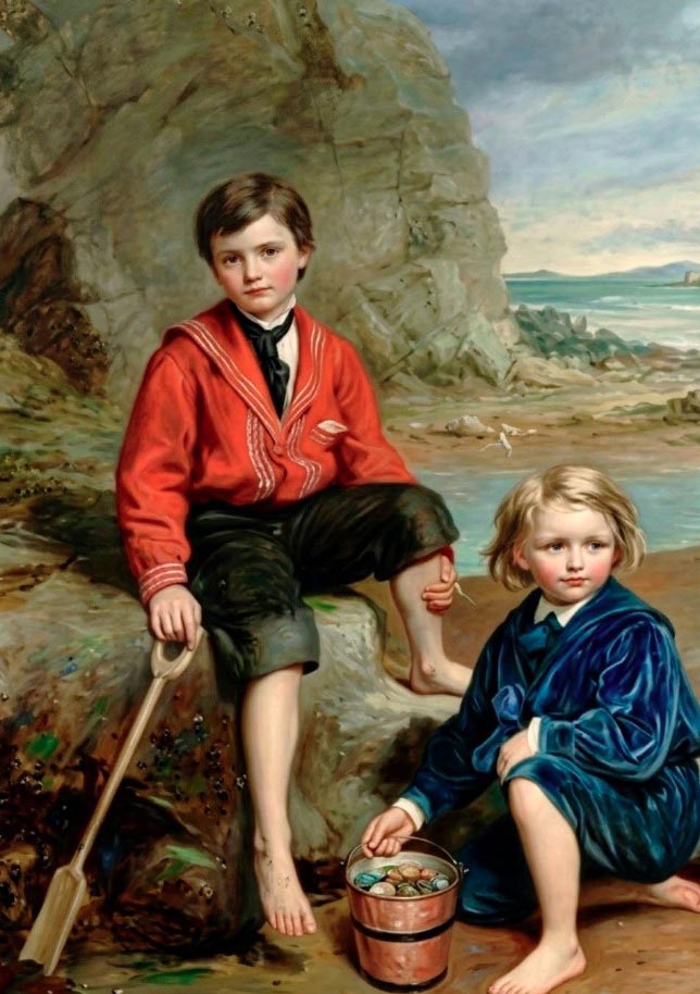 The Wright brothers at Bonchurch, Isle of Wight (Братья Райт у Бончёрча, остров Райт)