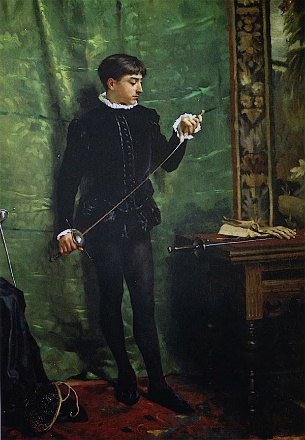 In The Fencing Hall (В зале для фехтования), 1877