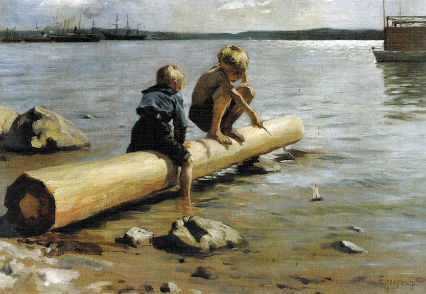 Boys Playing (Играющие мальчики), 1884