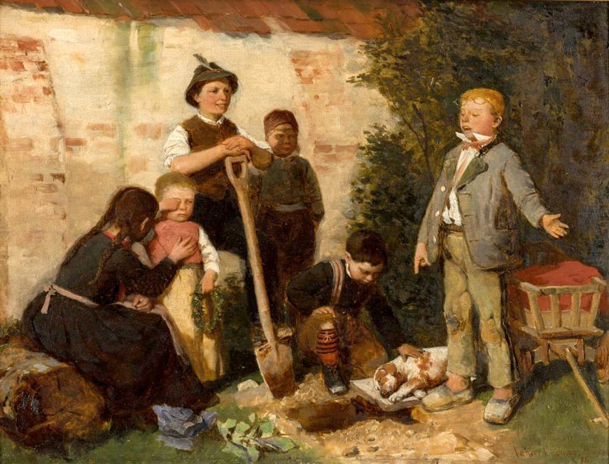 A Dog's Funeral (Собачьи похороны), 1876