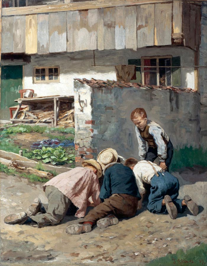 Lekende gutter (Играющие мальчики), 1887