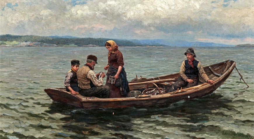 Fishermen on the Norwegian Sea (Рыбаки в Норвежском море), 1898