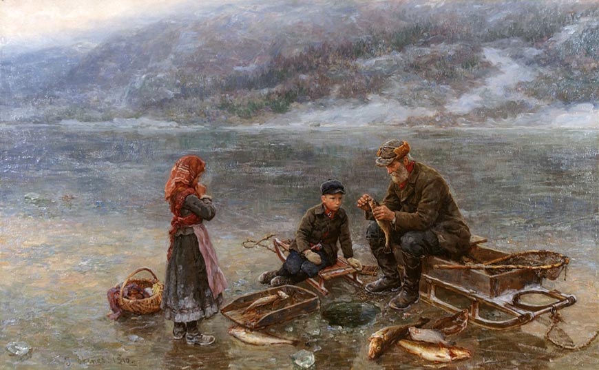 Isfiske (Подледная рыбалка), 1910