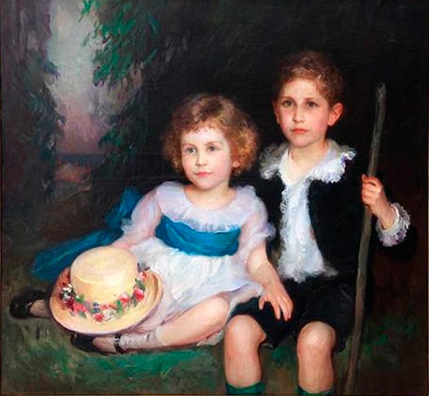 Portrait of young siblings (Портрет брата и сестры)