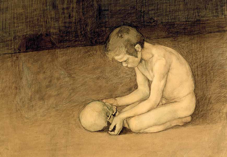 Boy with Skull (Мальчик с черепом)