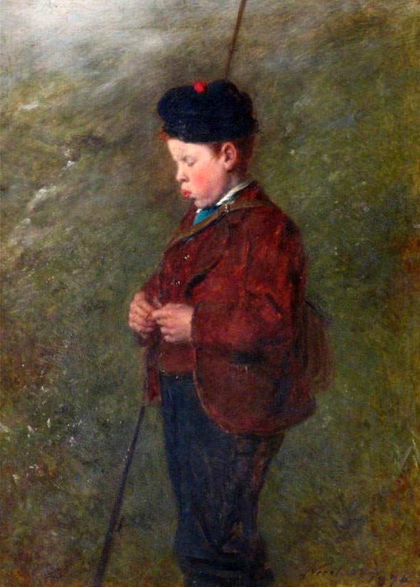 The young angler (Юный рыбак), 1874