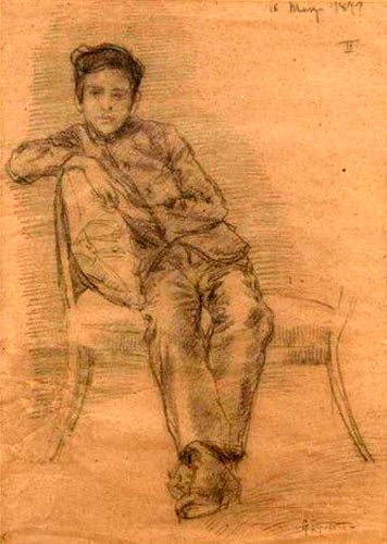 Ragazzo seduto (Сидящий мальчик), 1899