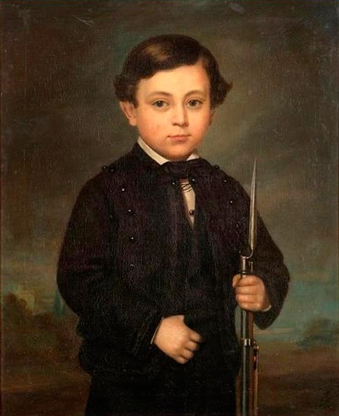 Retrato de niño con bayoneta (Портрет мальчика со штыком)