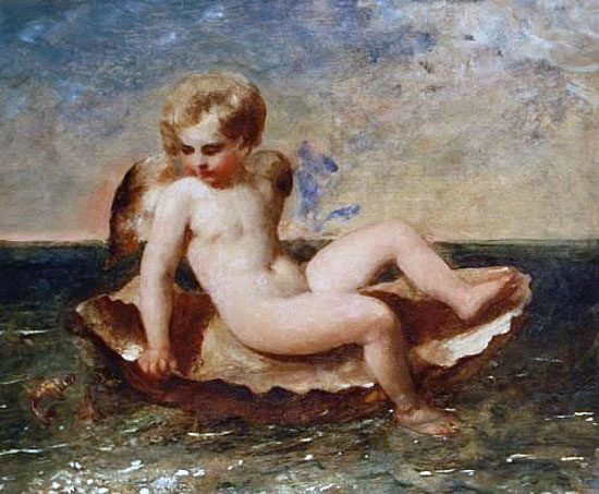 Cherub on a half shell (Херувим на половинке раковины)