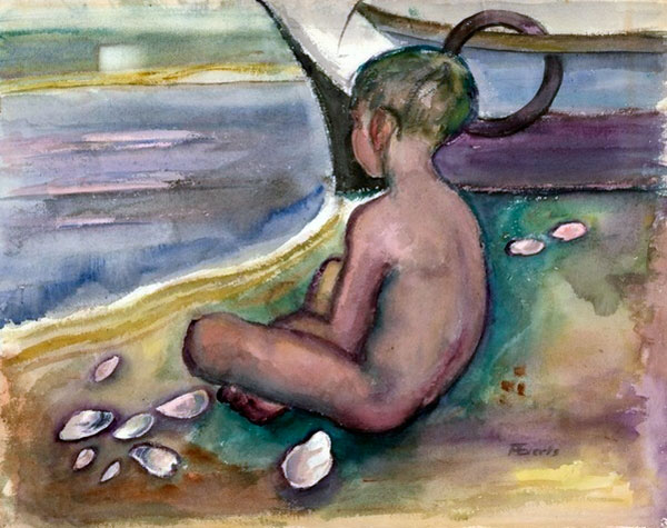 Child with Sea Shells (Ребёнок с морскими раковинами), 1955-1960