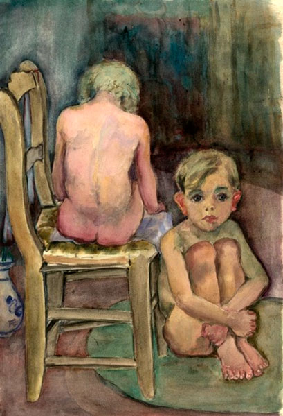 Children in the Studio (Дети в студии), c.1939-1945