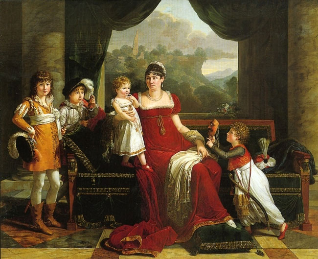 Portrait of Mrs.Clarke with her Four Children (Портрет миссис Кларк с четырьмя её детьми), 1810