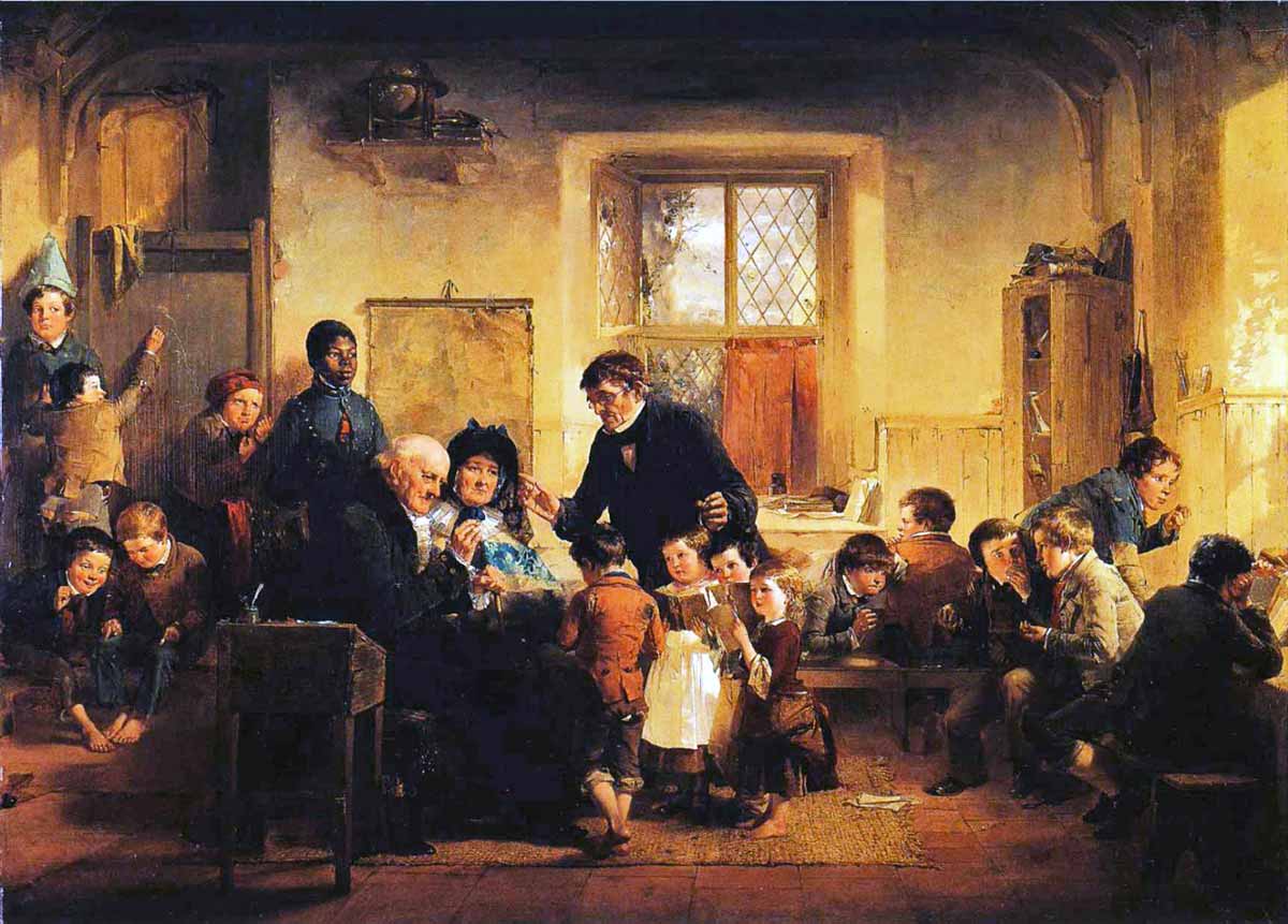 Visit to the village school (Визит в деревенскую школу), 1852