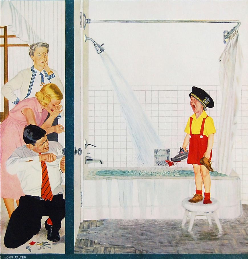 Bathroom disaster (Бедствие в ванной), 1955