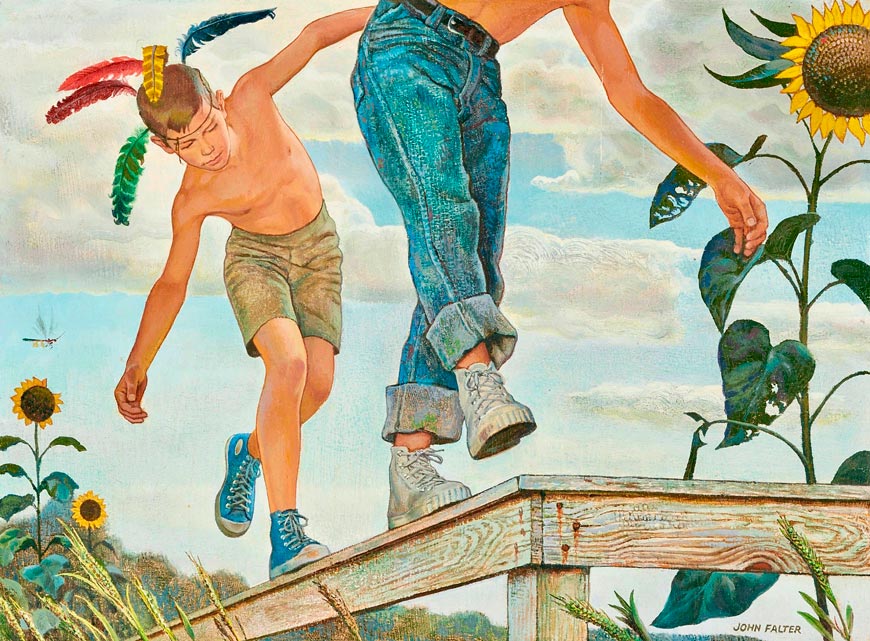 Boys on a fence (Мальчики на ограде), 1959