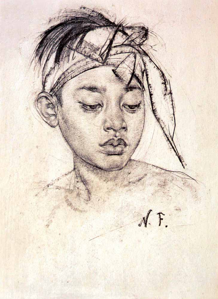 Maльчик c пoвязкoй c ocтpoвa Бaли (Boy with a bandage from Bali), c.1938