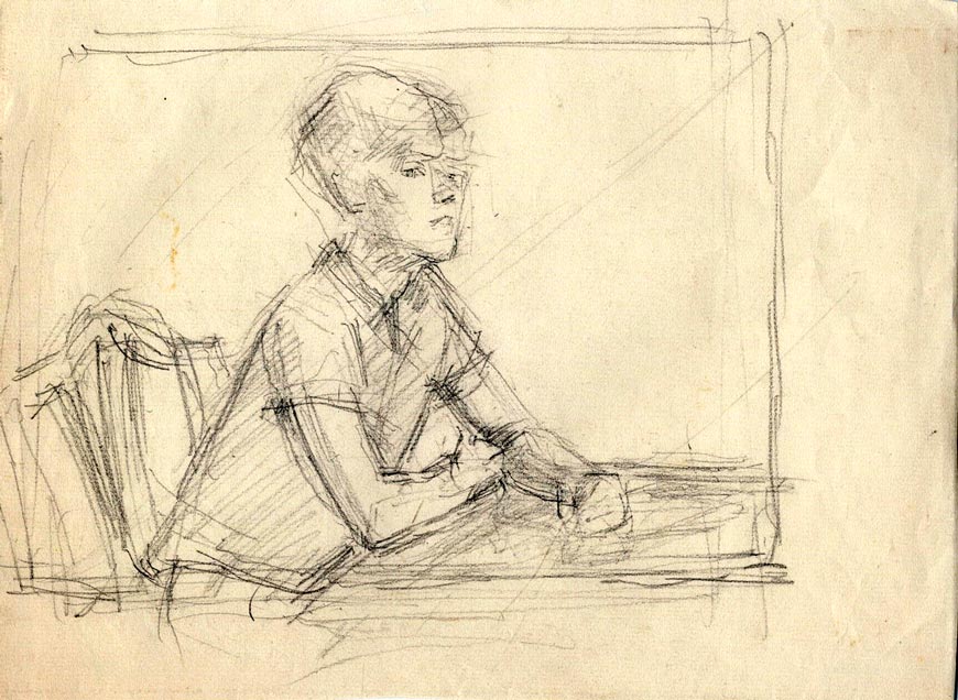 Study of a young boy (Эскиз мальчика)