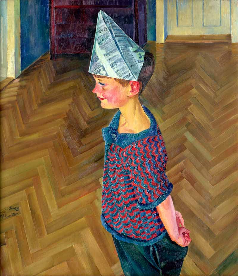 Luca im Papierhut (Лука в пилотке из газеты), 1926