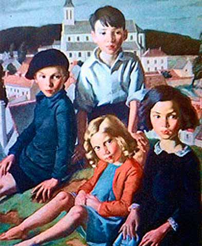 Children at Vernonnet (Дети из Вернонне), 1931