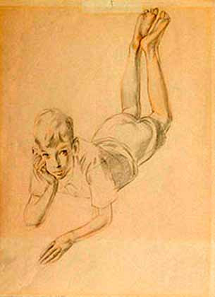 Study of Boy for The Family (Эскиз мальчика для картины 'Семья'), 1932