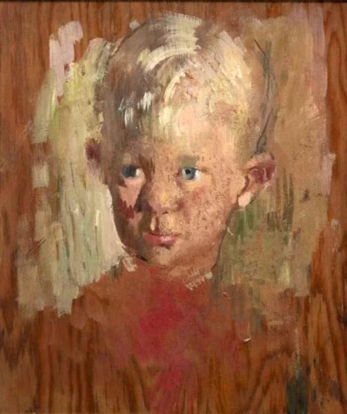 Portrait of a young boy (Портрет мальчика), c.1945