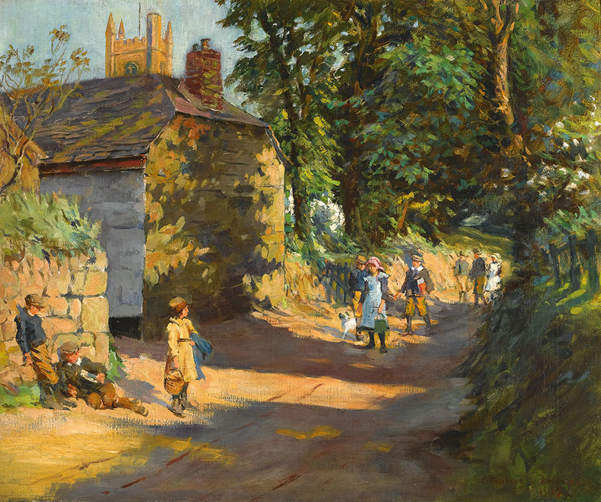 Going to School, Paul, near Penzance (По дороге в школу. Пол, близ Пензанса), 1917