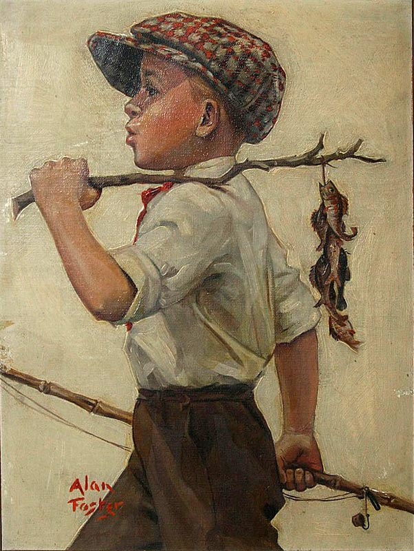 Boy with Perch (Мальчик с окунями)