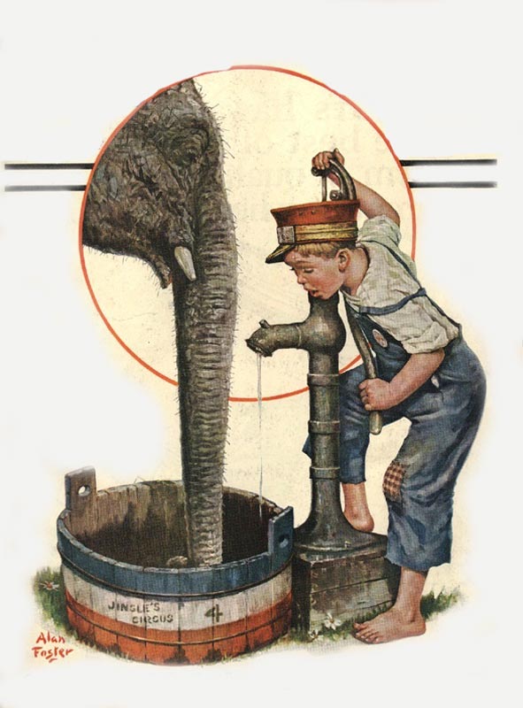 Watering The Elephant (Полив слона), 1927