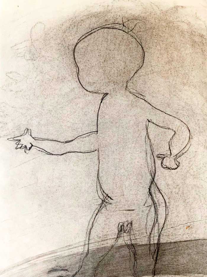 Sketch of a baby (Эскиз младенца)