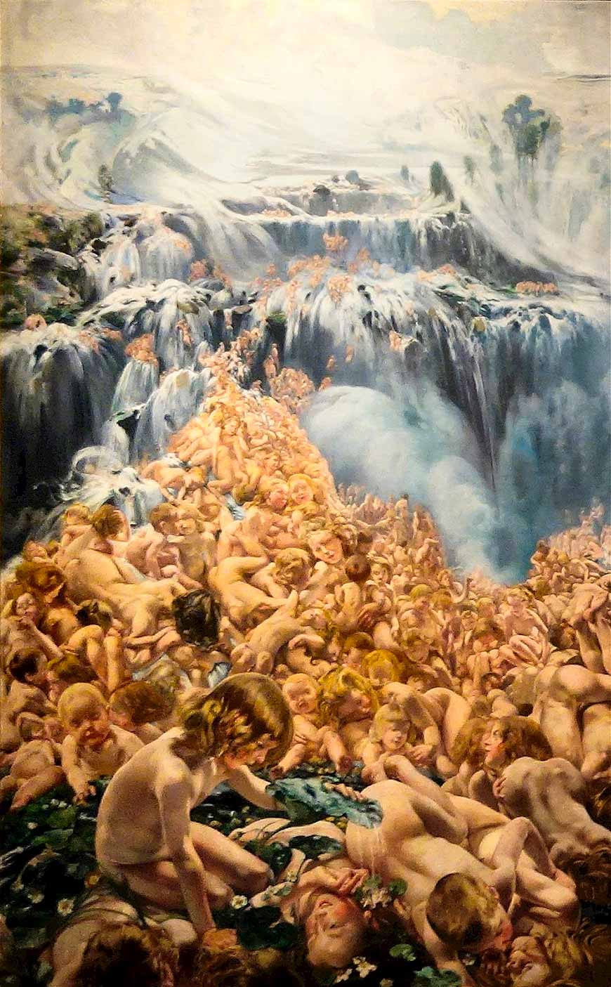 l'Eau (Воды), 1890-1899 left: Le glacier - le torrent (cлева: ледник - поток)