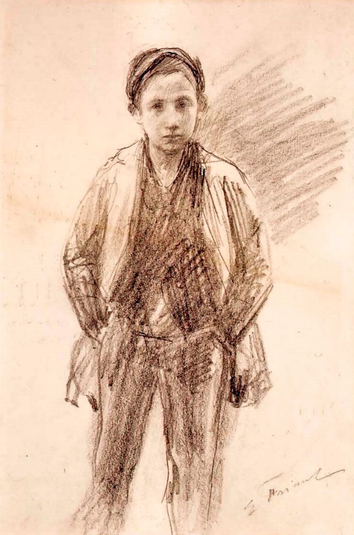 Portrait of a Young Boy, standing with his hands in his pockets (Портрет мальчика, держащего руки в карманах)