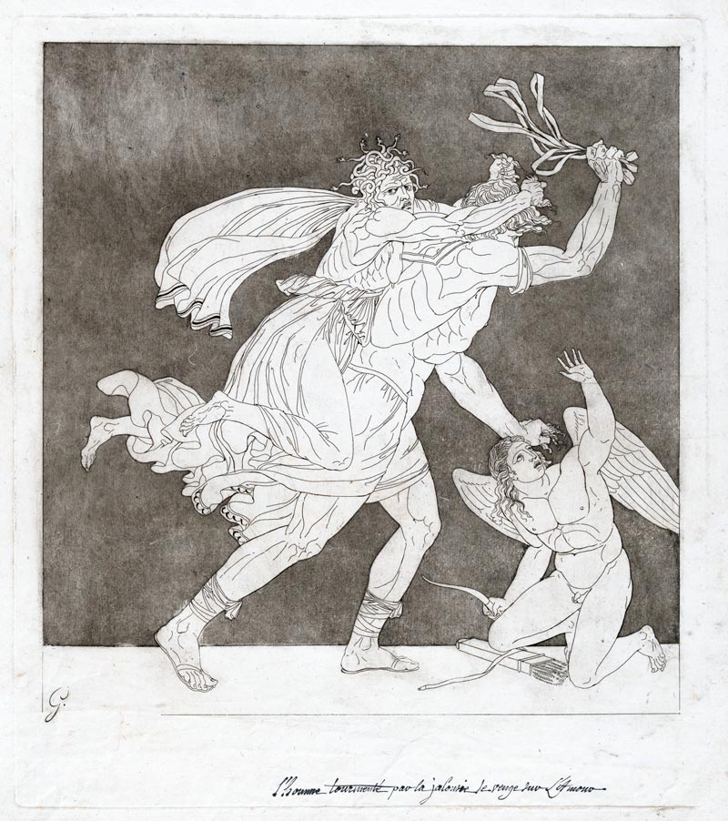 A Man Tormented by Jealousy Takes Revenge on Cupid (Мужчина, терзаемый ревностью, мстит Купидону), 1790/1795