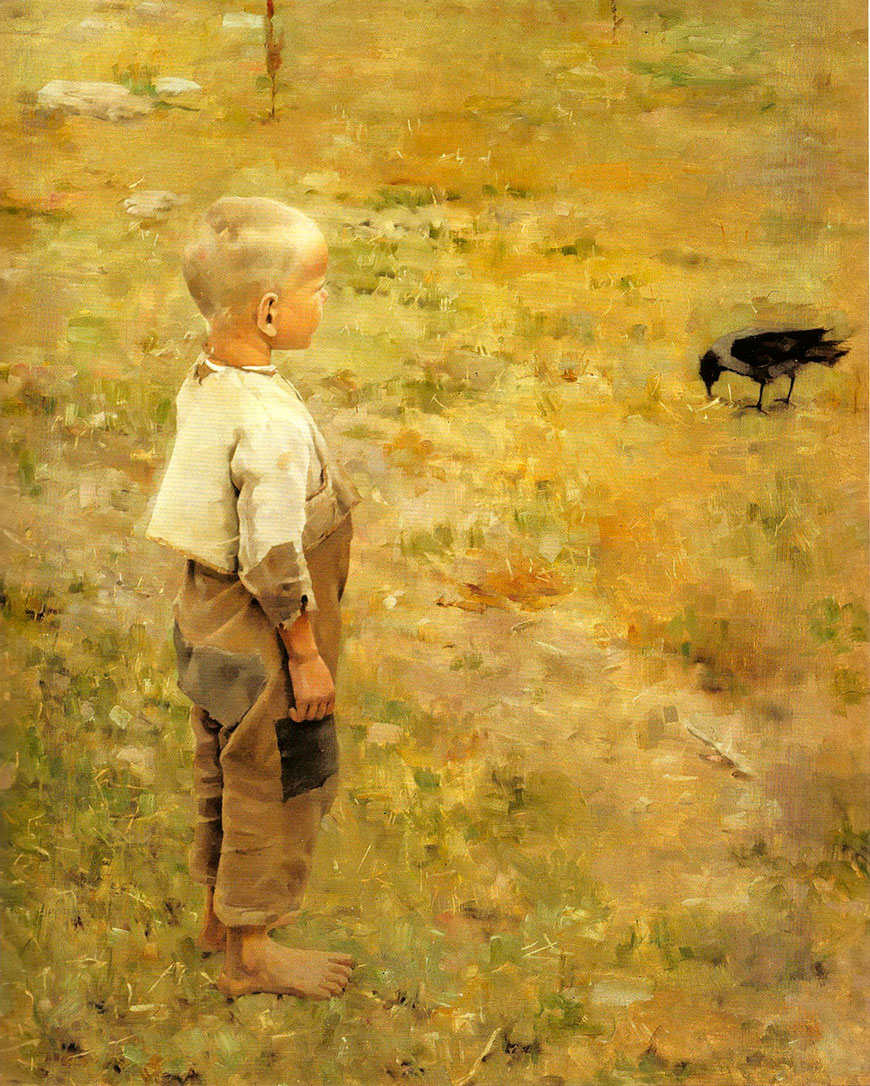 Boy with a Crow (Мальчик с вороной), 1884