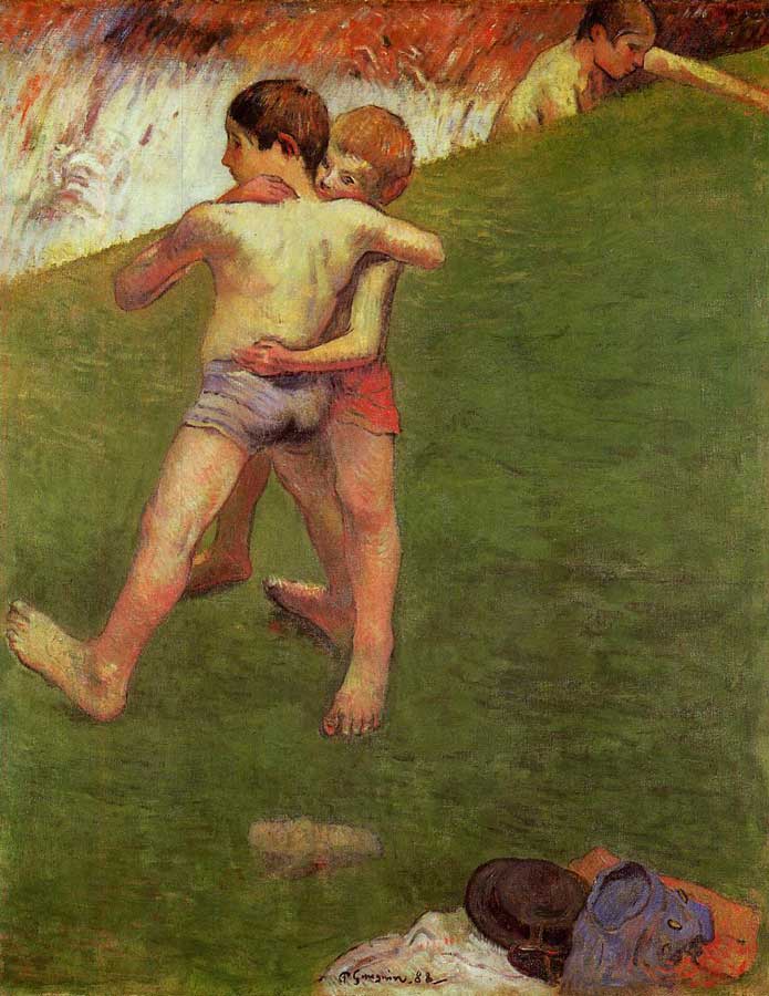 Breton Boys Wrestling (Бретонские мальчики борются), 1888