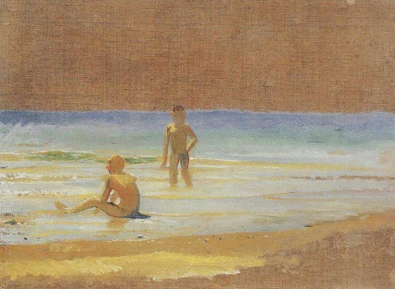 Maльчики y бepeгa мopя (The boys on the beach), 1868