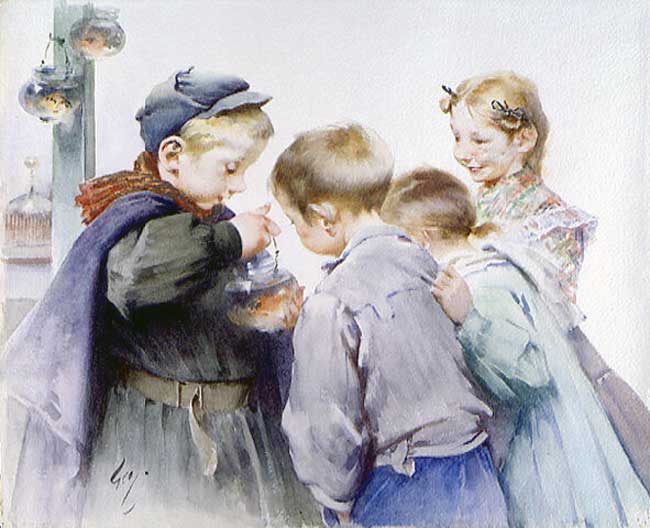 Children with Fish (Дети с рыбкой)