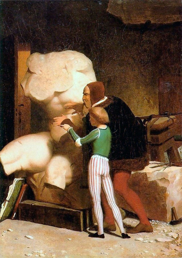 Michelangelo; In his Studio (Микеланджело; в его студии)