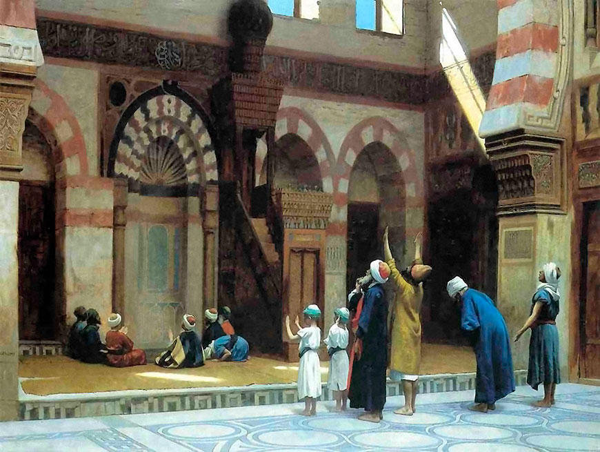 Prayer in the Mosque of Caid Bey, in Cairo (Молитва в Каирской мечети Саид-Бей)