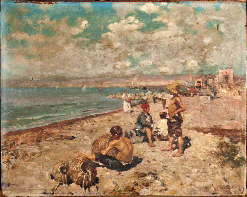 Beach Scene With Children (Пляжная сцена с детьми)