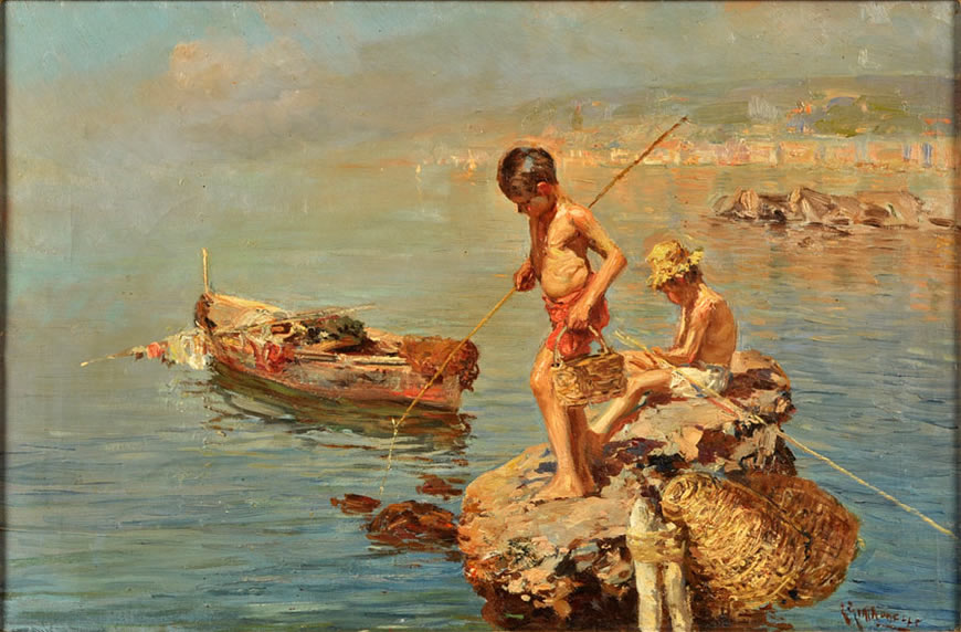 Boys with Fishing Rods (Мальчики с удочками)