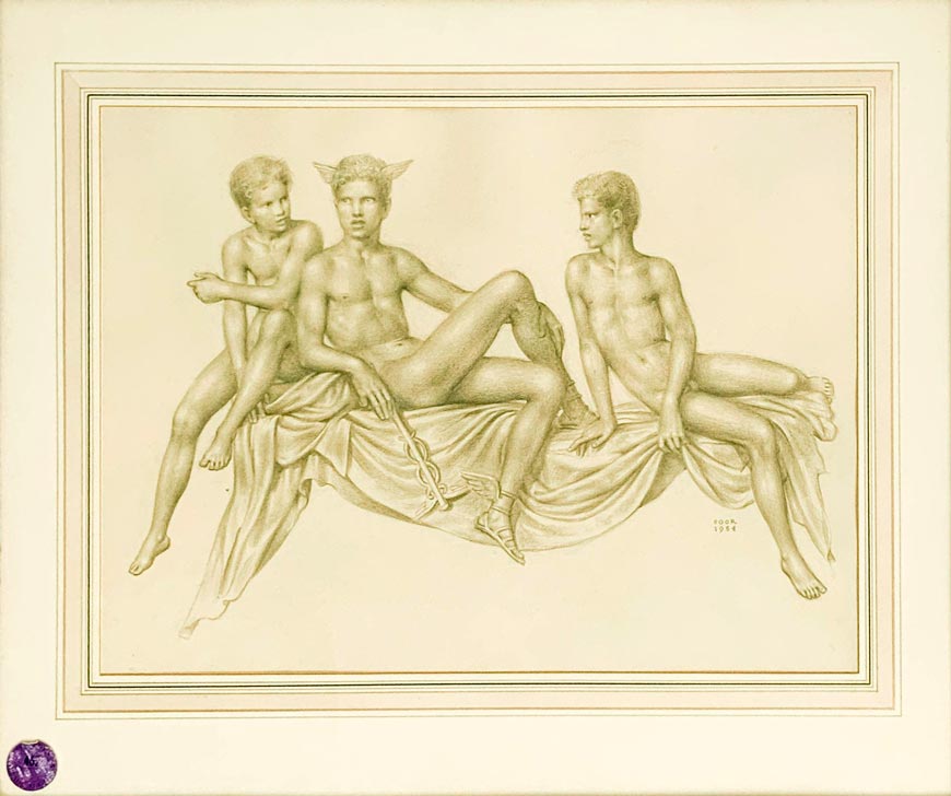 Mercury and Attendants (Меркурий и спутники), 1954