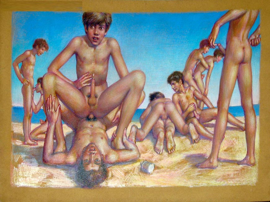 [Boys' games on the beach / Мальчишеские игры на пляже]