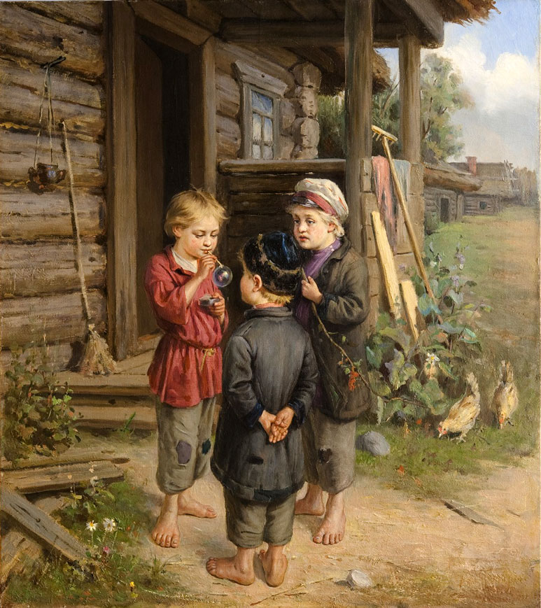 Mыльныe пузыpи (Bubble blower), ранее 1897