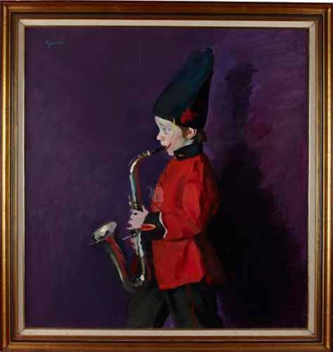 The young saxophone player (Юный игрок на саксофоне)