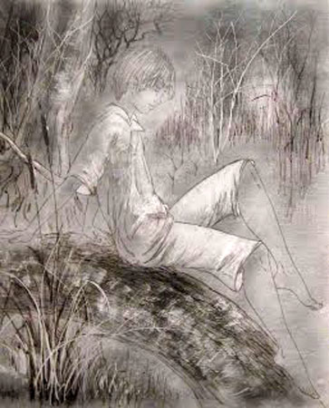 Jeune homme à l'arbre (Юноша на дереве), 1970