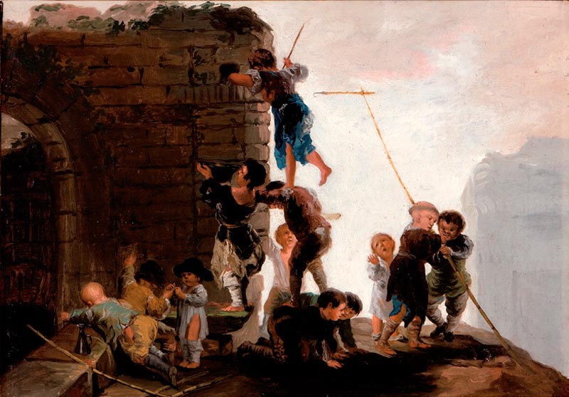 Niños buscando nidos (Мальчики, ищущие гнезда), 1777-1785